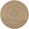 vidaXL paklājs, pīts, apaļ&scaron;, 120 cm, džuta
