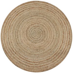 vidaXL paklājs, pīts, apaļ&scaron;, 120 cm, džuta