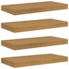 vidaXL Sienas plaukts 4 gab. Bē&scaron;a 50 x 23,5 x 3,8 cm Inženierijas koks