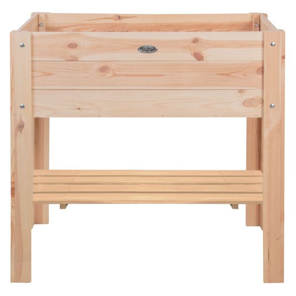 Esschert Design augstā puķu kaste, ar kājām, koka krāsa, S