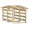 vidaXL pergola ar jumtu, 2 gab., 100x90x100 cm, impregnēta priede