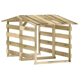 vidaXL pergola ar jumtu, 2 gab., 100x90x100 cm, impregnēta priede