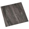 vidaXL Grīdas dēļi 55 pcs Tum&scaron;i pelēks 5,11 m&sup2; PVC
