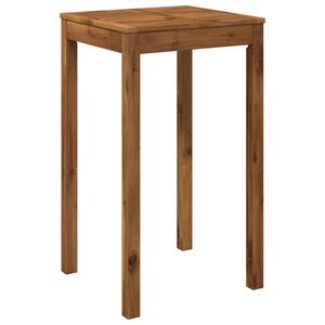 vidaXL Dārza bāra galds Dabiska 60 x 60,5 x 105 cm Cietā akācijas koks