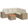 vidaXL Patio Sofa Set 6-vietīgs Beige