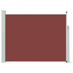 vidaXL izvelkama sānu markīze, brūna, 140x500 cm