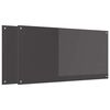 vidaXL Virtuves aizsargpaneļi 2 pcs Tum&scaron;i pelēks 120 x 60 cm