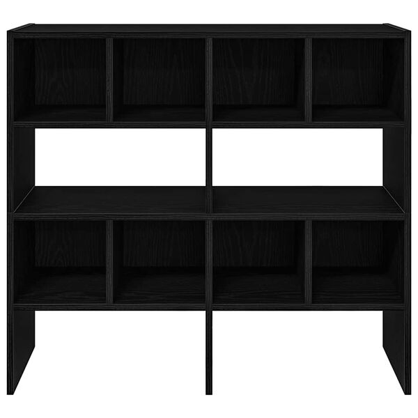 vidaXL apavu plaukti 2 gab sakraujami melnais ozols 89,5x30x40 cm