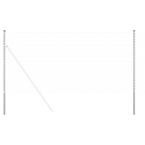 vidaXL Žoga stabi 12 pcs Sudraba Pulverkrāsots tērauds