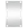 vidaXL sienas spogulis ar LED, 40x60 cm, stikls, taisnstūra