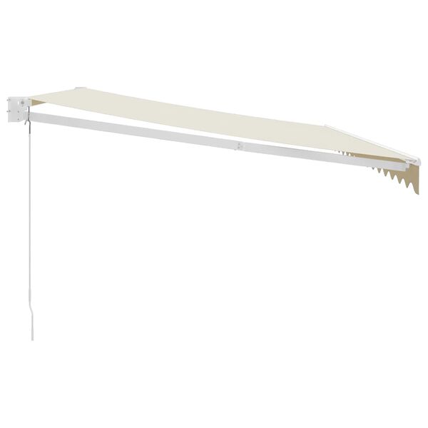 vidaXL izvelkama markīze, krēmkrāsas, 4x3 m, audums, alumīnijs