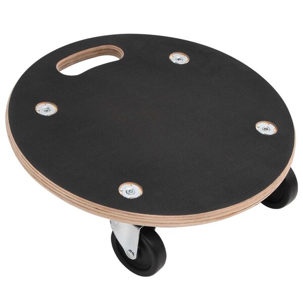 vidaXL Transporta ratiņ&scaron; 6 pcs Pelēka Saplāksnis