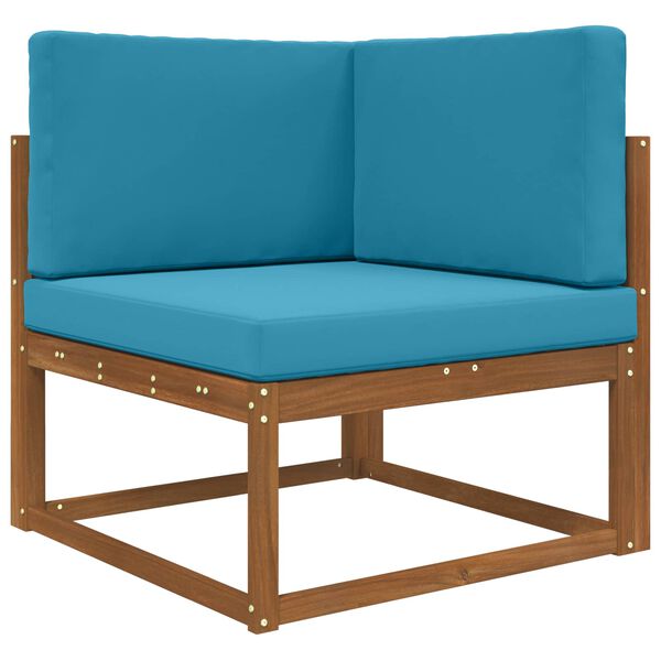 vidaXL Āra dīvāna spilvens 3 pcs Karaliski zils Poliesters