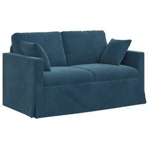 vidaXL Dīvāns Zila 138 x 78 x 80 cm Samts