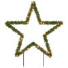 vidaXL Ziemassvētku gaismas dekors, zvaigznes forma, 80 LED, 60 cm