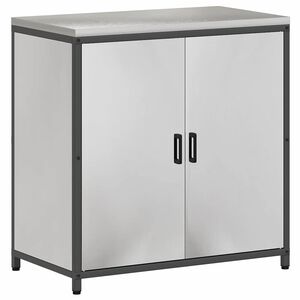 vidaXL Virtuves uzglabā&scaron;anas skapis HATTEM Sudraba 90 x 50 x 92 cm