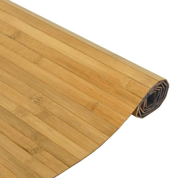 vidaXL paklājs, taisnstūra forma, dabīga krāsa, 100x300 cm, bambuss