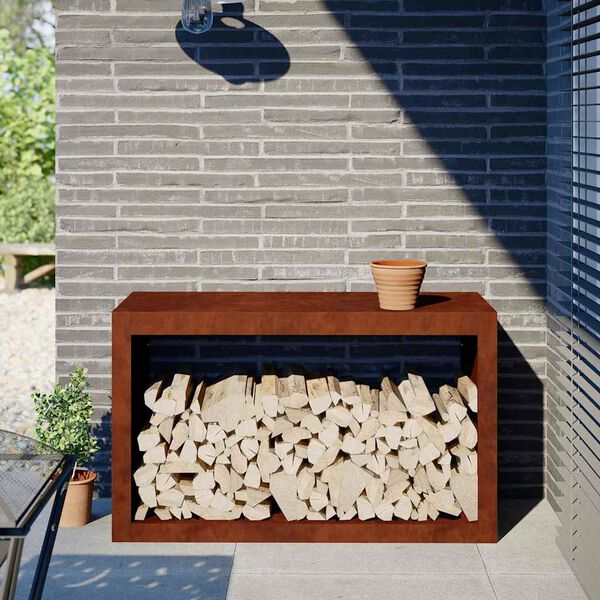 vidaXL Malkas plaukts 100x40x60 cm laikapstākļiem izturīgs tērauds