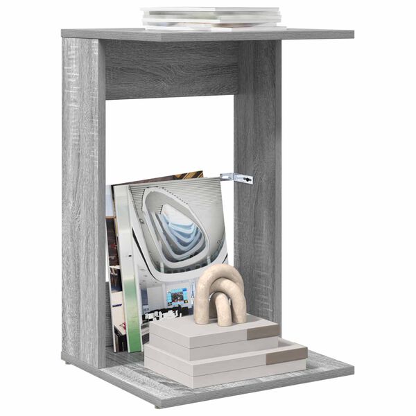 vidaXL Sānu galds Pelēks Sonoma 40 x 38 x 62,5 cm Inženierijas koks