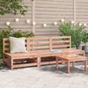 vidaXL dārza dīvāni, 3 gab., 70x70x67 cm, egles masīvkoks