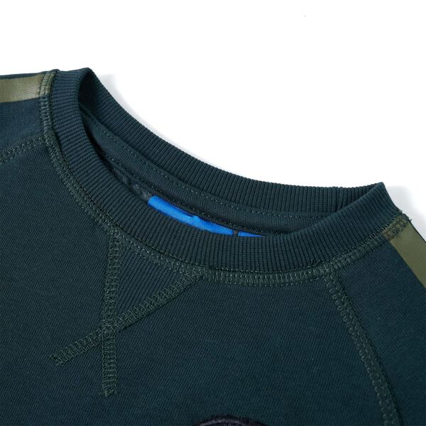 Bērnu džemperis, sūnu zaļ&scaron;, 140