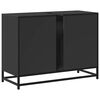 vidaXL izlietnes skapītis, melns, 80x33x60 cm, inženierijas koks