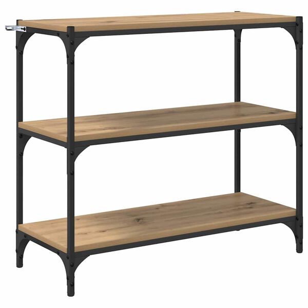 vidaXL Grāmatplaukts Artisānā ozols 80 x 33 x 70,5 cm