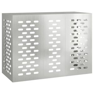 vidaXL Gaisa kondicioniera pārsegs Sudraba 110 x 50 x 80 cm