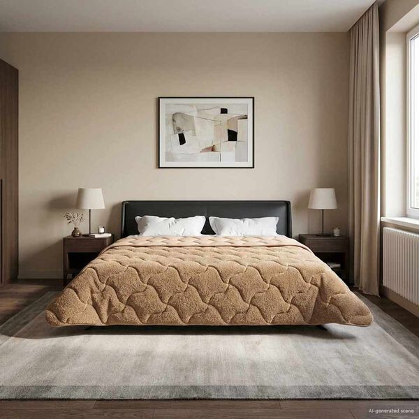 vidaXL Vasaras segas Tiltiņ&scaron; Pelēkbrūna 200 x 220 cm