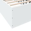 vidaXL gultas rāmis, balts, 90x190 cm, inženierijas koks