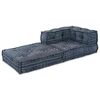 vidaXL Modulārais stūra dīvāns Indigo druka 70 x 70 x 56 cm audums