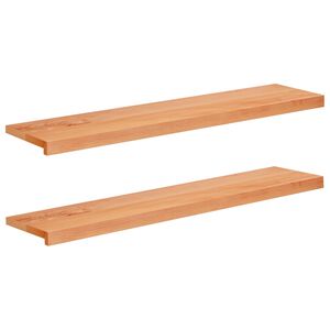 vidaXL Logu palodzes 2 gab. Lakas 110 x 30 x 2 cm Cietais gobu koks