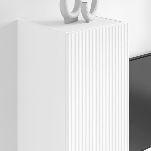 vidaXL TV sienas skapītis Balts 30 x 31 x 100 cm Inženierijas koks