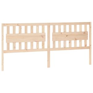 vidaXL gultas galvgalis, 205,5x4x100 cm, priedes masīvkoks