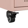 vidaXL kumode, rozā, 36x39x72 cm, tērauds