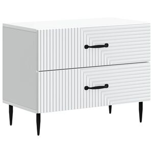 vidaXL Nakts skapītis Balts 62 x 34,5 x 47,5 cm Inženierijas koks