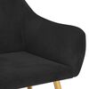 vidaXL virtuves krēsli, 6 gab., melns samts