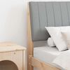vidaXL Mīkstināts gultas galvgalis Gai&scaron;i pelēks 75 cm