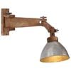 vidaXL sienas lampa, 25 W, vintāžas, sudraba krāsa, E27