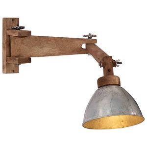 vidaXL sienas lampa, 25 W, vintāžas, sudraba krāsa, E27