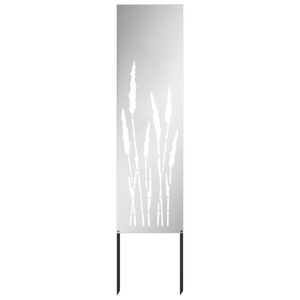 vidaXL Dārza privātuma ekrāns Sudraba 32 x 140 cm Cinkots tērauds