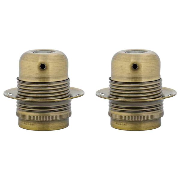 vidaXL Lampu turētāji 2 gab Bronze E27