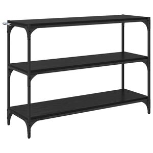 vidaXL Grāmatplaukts Melns ozols 100 x 33 x 70,5 cm