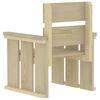vidaXL 4-daļīgs dārza mēbeļu komplekts, impregnēts priedes koks
