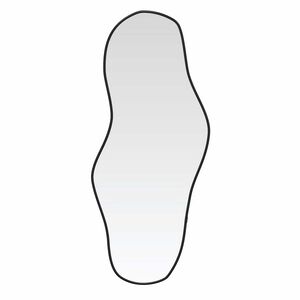 vidaXL sienas spogulis, melns, 60x25 cm