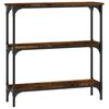 vidaXL konsoles galdiņ&scaron;, ozolkoka, 75x22,5x75 cm, inženierijas koks