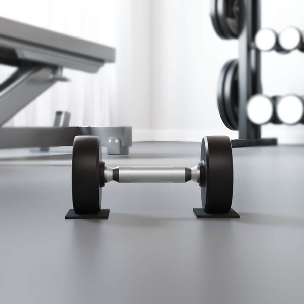 vidaXL Gumijas spilventiņ&scaron; Melna Gumija