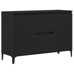 vidaXL Puse Melns ozolkoks 104 x 35 x 70 cm Inženierijas koks