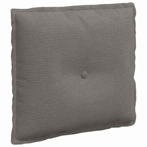 vidaXL Atpakaļ spilvens Gai&scaron;i pelēka 50 x 45 cm Korduroja audums