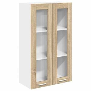 vidaXL Piekarams skapītis ar uzglabā&scaron;anu Sonoma ozols 60 x 31 x 100 cm
